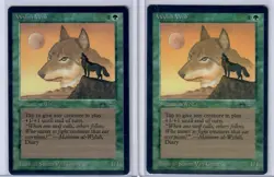 Wyluli Wolf Dark Mana EX/LP Arabian Nights Mtg Magic the Gathering - Image 1