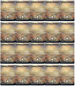 Magic: The Gathering (MTG) - Unfinity - Plains #235 Planetary Full Art x 20 - Image 1