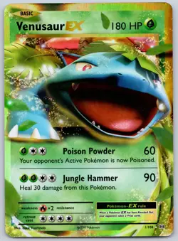 Venusaur EX 1/108 (NM) - XY - Evolutions - Ultra Rare - Pokemon TCG - Image 1