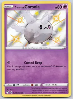 Galarian Corsola SV049/SV122 (NM) - Shining Fates: Shiny Vault - Pokemon TCG - Image 1