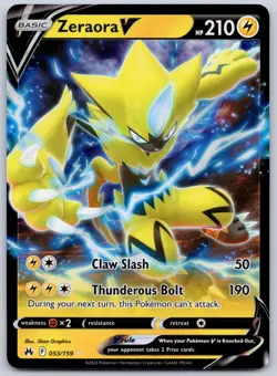 Zeraora V 053/159 (NM) - Sword & Shield: Crown Zenith - Ultra Rare Pokemon TCG - Image 1