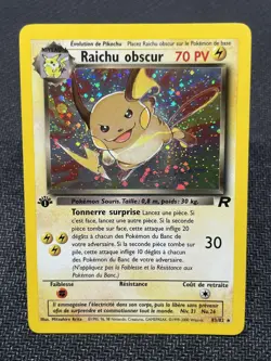 Pokemon TCG Dark Raichu French 83/82 Holo 1st Edition Team Rocket SECRET RARE🔥 - Image 1