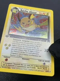 Pokemon TCG Dark Raichu French 83/82 Holo 1st Edition Team Rocket SECRET RARE🔥 - Image 3