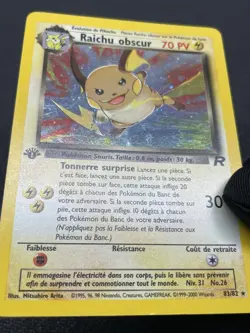 Pokemon TCG Dark Raichu French 83/82 Holo 1st Edition Team Rocket SECRET RARE🔥 - Image 4