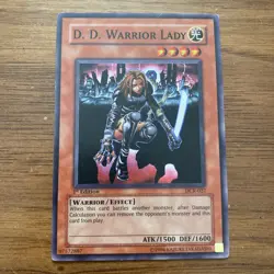 D.D. Warrior Lady DCR-027 1st Edition Super Rare Yugioh Dark Crisis - Image 1