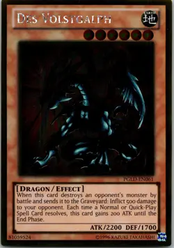 Yugioh Des Volstgalph PGLD-EN061 Gold Rare NM - Image 1
