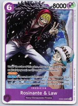Rosinante & Law EB04-038 SR (NM) - The Azure Sea's Seven OP14 - One Piece TCG - Image 1