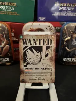 LP Monkey D. Luffy (Wanted) Carrying On His Will OP13-118 EN One Piece - M/NM - Image 1