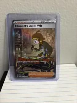 Clemonts Quick Wit 243/191 Surging Sparks Special Illustration Rare SIR (1 Card) - Image 2