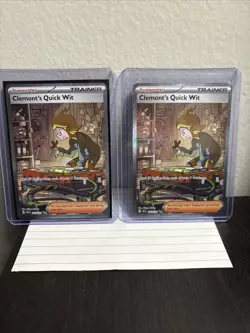 Clemonts Quick Wit 243/191 Surging Sparks Special Illustration Rare SIR (1 Card) - Image 4