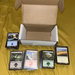 500 + MAGIC THE GATHERING MTG CARDS LOT BASIC LANDS 100 OF EACH LAND + Exras - Image 1