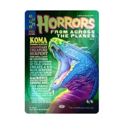 WOTC MtG Magic the Gathering Koma, Cosmos Serpent (Rainbow Foil) (MR) (Foi NM - Image 1