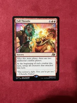 Full Throttle - Aetherdrift Magic The Gathering MTG DFT Rare #127 NM - Image 1