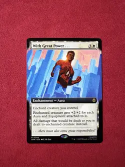 With Great Power - MTG Magic Marvel’s Spider-Man SPM #248 Borderless Full Art NM - Image 1
