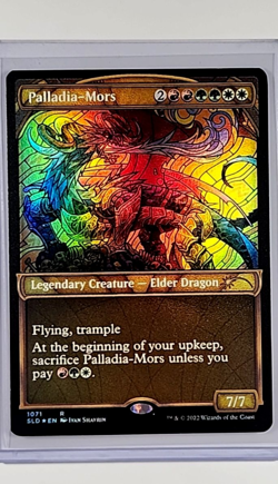MTG Magic the Gathering Secret Lair Stained Glass Textured Foil Palladia Mors - Image 1
