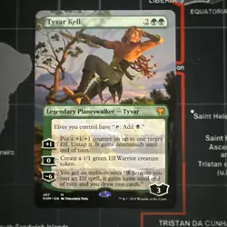 (Borderless Showcase) x1 - Tyvar Kell (KHM) Kaldheim MTG New NM Magic - Image 1