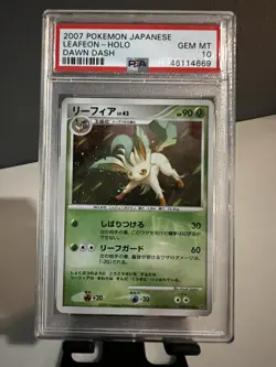 2007 Pokemon (Japanese) - Leafeon Dp4: Dawn Dash Holo - PSA 10 - Image 1