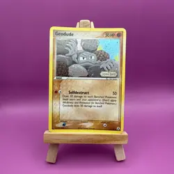 NM! Geodude 53/92 Stamped Reverse Holo EX Legend Maker Pokemon - Image 1