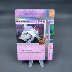 Pokemon TCG Error Miscut Houndstone 106/198 Trick Or Trade Holo Card - Image 1