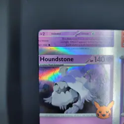 Pokemon TCG Error Miscut Houndstone 106/198 Trick Or Trade Holo Card - Image 4