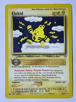 2000 Elekid 22/111 Neo Genesis Pokemon Card TCG WOTC - Image 1