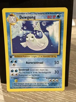 Dewgong 25/102 1st Edition Base Set NM DUTCH Pokemon Free Ship - Image 1