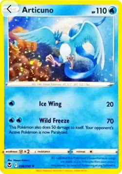 Articuno Silver Tempest Pokemon TCG 036/195 Cosmos Swirl ✨🌀 - Image 1