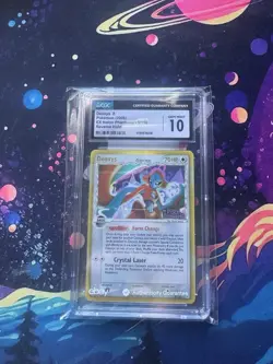 CGC 10 DEOXYS DELTA SPECIES REVERSE HOLO 5/110 EX HOLON PHANTOMS POKEMON 2006 - Image 1