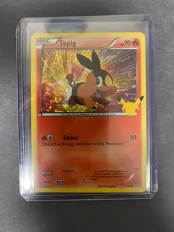 Pokemon TCG Tepig 13/25 Holo Foil Celebrations McDonalds Promo Near Mint (NM) - Image 1