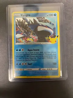 Pokemon TCG Kyogre 3/25 Celebrations Near Mint (NM) - Image 1