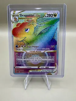Dragonite VSTAR (Secret) 081/078 Pokemon GO Holo RAINBOW - Image 1