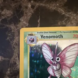 Pokemon TCG Venomoth Jungle 13/64 Unlimited Holo Rare 1999 70 HP Stage 1 - Image 3