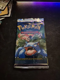 HEAVYU! 21.35g PORTUGUESE 1999 Pokemon Base Set Pack - Image 5