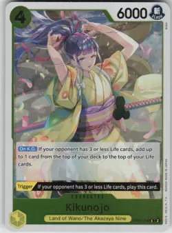 One Piece TCG Kikunojo R Wings of the Captain OP06-104 - Image 1