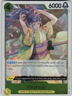 One Piece TCG Kikunojo R Wings of the Captain OP06-104 - Image 1