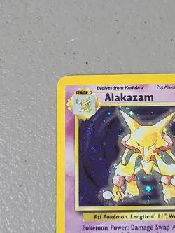 Pokemon Alakazam Base Set 2 Holo Unlimited Rare Card 1/130 Vintage - MP - Image 2