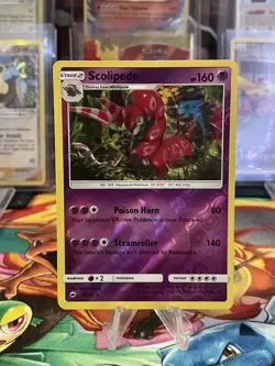 Scolipede 58/147 Reverse Holo | Sun & Moon: Burning Shadows | Pokemon Card - Image 1