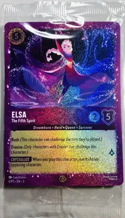 Elsa - The Fifth Spirit 6 Sealed Disney Lorcana Promo Cards Holo - Image 1