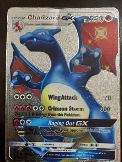 Pokemon TCG Charizard GX Hidden Fates Holo Full Art Ultra Rare Card SV49/SV94 - Image 1