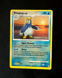 Pokemon Card - Prinplup Diamond & Pearl 58/130 Reverse Holo Stamped Promo - LP ⭐ - Image 1