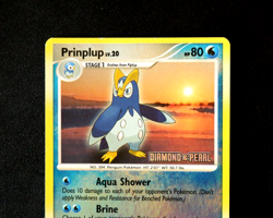 Pokemon Card - Prinplup Diamond & Pearl 58/130 Reverse Holo Stamped Promo - LP ⭐ - Image 2