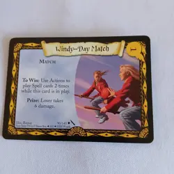 HARRY POTTER TCG CARD CHAMBER OF SECRETS WINDY-DAY MATCH 90/140 Near Mint - Image 1
