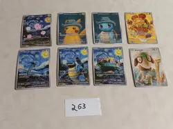 8 Pokemon x Van Gogh Black Star Promo ACG Art Card - read description - Image 1