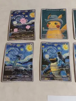 8 Pokemon x Van Gogh Black Star Promo ACG Art Card - read description - Image 2