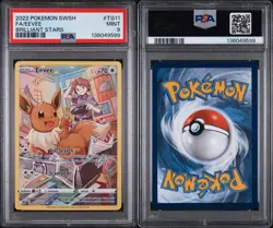 Graded PSA 9 Pokemon card Slab - Eevee Full Art - Brilliant Stars TG11/TG30 - Image 1