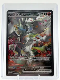 Pokemon TCG Reshiram EX White Flare Card 166/086 Sir NM + Condition - Image 1