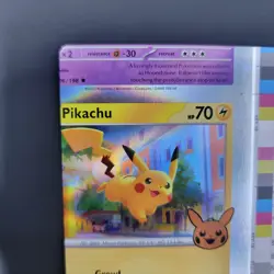 Pokemon TCG Error Miscut Card Pikachu 062/193 Trick Or Trade 2023 Holo - Image 4
