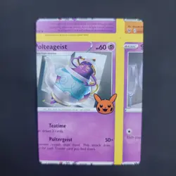 Pokemon TCG Error Miscut Card Polteageist 090/202 Trick Or Trade Rare Normal - Image 3