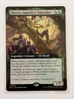 Lluwen, Imperfect Naturalist (Extended Art) 0375 (R) MTG Lorwyn Eclipsed (ECL) - Image 1