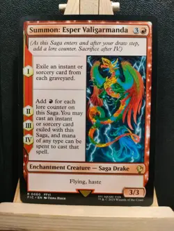 Summon: Esper Valigarmanda - Final Fantasy Commander - Rare - NM (see pics) MTG - Image 1
